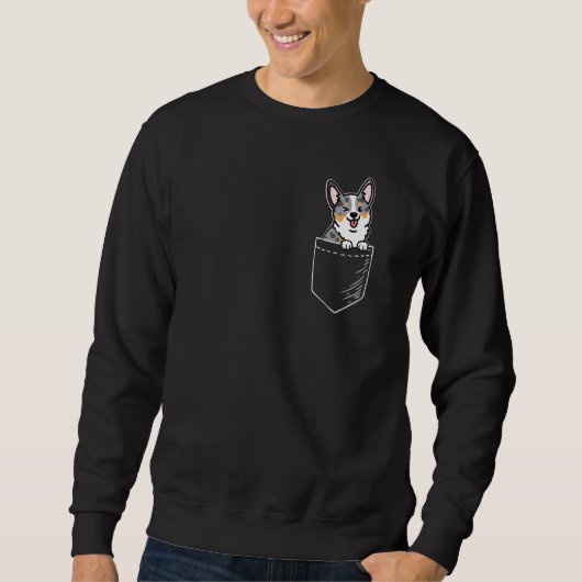 Blue Merle Corgi_2 Sweatshirt (Vorderseite)