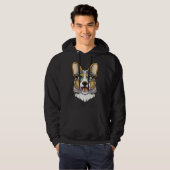 Blue Merle Corgi Hoodie (Vorne ganz)