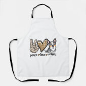 Blue Merle Corgi Schürze (Vorderseite)