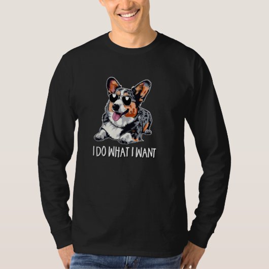 Blue Merle Corgi T-Shirt (Vorderseite)