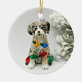 Blue Merle Doodle Dog Ornament (Vorne)