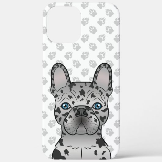 Blue Merle French Bulldog Frenchie Niedlicher Hund Case-Mate iPhone Hülle (Rückseite)