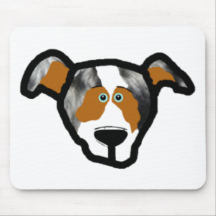blue_merle mini ausse Vorderseite 2 Mousepad
