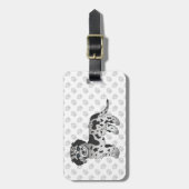 Blue Merle Mini Goldendoodle Cartoon Dog & Text Gepäckanhänger (Vorderseite vertikal)