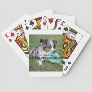 Blue_Merle_Miniature_American_Shepherd Liebe w pic Spielkarten