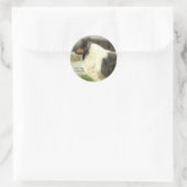 Blue Merle Rough Collie Geschenke Runder Aufkleber (Tasche)