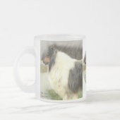 Blue Merle Rough Collie Kunst Tasse (Links)