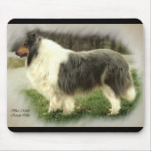 Blue Merle Rough Collie Kunstgiesserei Mousepad (Vorne)