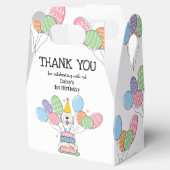 Blue Merle Sheepadoodle Geburtstag Vielen Dank Geschenkschachtel (Geöffnet)