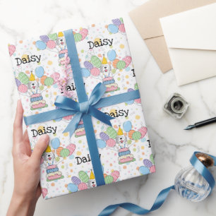 Blue Merle Sheepadoodle Hund Geburtstag Geschenkpapier