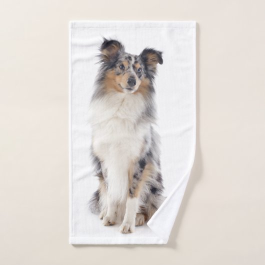 Blue Merle Sheltie Handtuch (Handtuch)