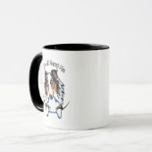 Blue Merle Sheltie IAAM Tasse (Vorderseite Links)