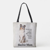 Blue Merle Sheltie Mama Tasche (Rückseite)
