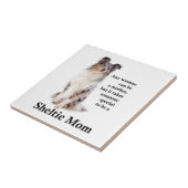 Blue Merle Sheltie Mama Tile Fliese (Seite)