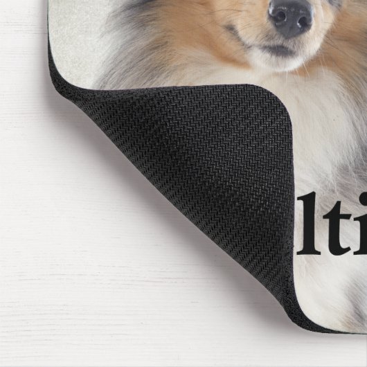 Blue Merle Sheltie Mom Mousepad (Ecke)