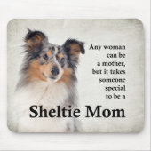 Blue Merle Sheltie Mom Mousepad (Vorne)