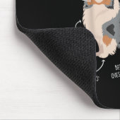 Blue Merle Sheltie Shetland Sheepdog Anatomie, Fun Mousepad (Ecke)