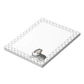 Blue Merle Shetland Sheepdog Cartoon Dog & Paws Notizblock (Rotiert)