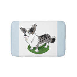 Blue merle Welsh Corgi Cardigan - Badematte / Haus