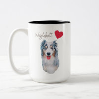 Blue Merle Wiggle Hintern Aussie