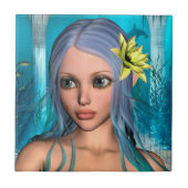 Blue Mermaid Fliese (Vorderseite)