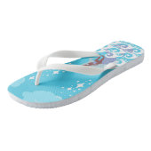 Blue Mermaid Flip Flops Badesandalen (Schrägansicht)
