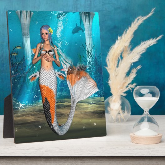 Blue Mermaid Fotoplatte (Seite)