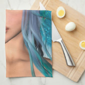 Blue Mermaid Handtuch (Viertel Falte)