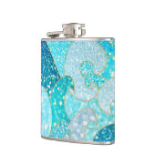 Blue Mermaid Imitate Glitzer Sea- Aquamariner Gold Flachmann (Links)