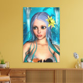 Blue Mermaid Leinwanddruck (Insitu (Wohnzimmer))