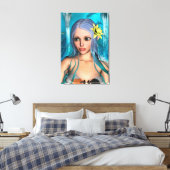 Blue Mermaid Leinwanddruck (Insitu (Schlafzimmer))