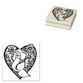 Blue Mermaid Liebe Gummistempel (Stempel)