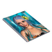 Blue Mermaid Notizblock (Rechte Seite)