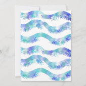 Blue Mermaid Party Einladung (Rückseite)