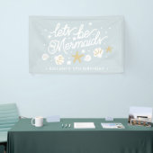 Blue Mermaid Party Girls Geburtstag Banner (Messeveranstaltung)