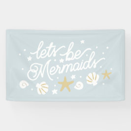 Blue Mermaid Party Girls Geburtstag Banner