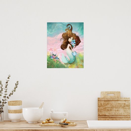 Blue Mermaid Poster (Küche)
