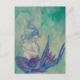 Blue Mermaid Postkarte