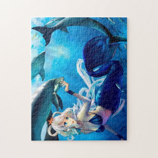 Blue Mermaid Puzzle (Vertikal)