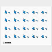 Blue Mermaid Schwanz Sticker (Blatt)