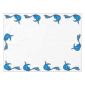 Blue Mermaid Schwanz Tablecloth Tischdecke (Vorderseite (Horizontal))