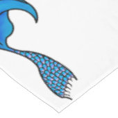 Blue Mermaid Schwanz Tablecloth Tischdecke (Schrägansicht)