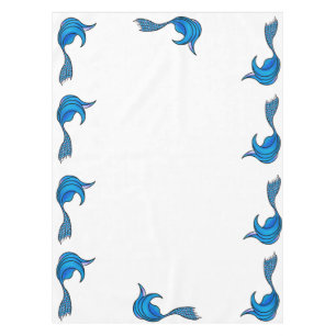Blue Mermaid Schwanz Tablecloth Tischdecke