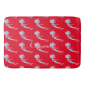 Blue Mermaid Swimmer Thunder_Cove Badematte (Vorderseite)