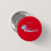 Blue Mermaid Swimmer Thunder_Cove Button (Vorne & Hinten)