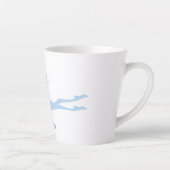 Blue Mermaid Swimmer Thunder_Cove  Milchtasse (Rechts)