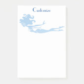 Blue Mermaid Swimmer Thunder_Cove Post-it Klebezettel (Vorderseite)