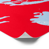 Blue Mermaid Swimmer Thunder_Cove Poster (Ecke)