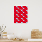 Blue Mermaid Swimmer Thunder_Cove Poster (Küche)