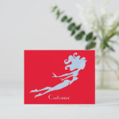 Blue Mermaid Swimmer Thunder_Cove Postkarte (Stehend Vorderseite)